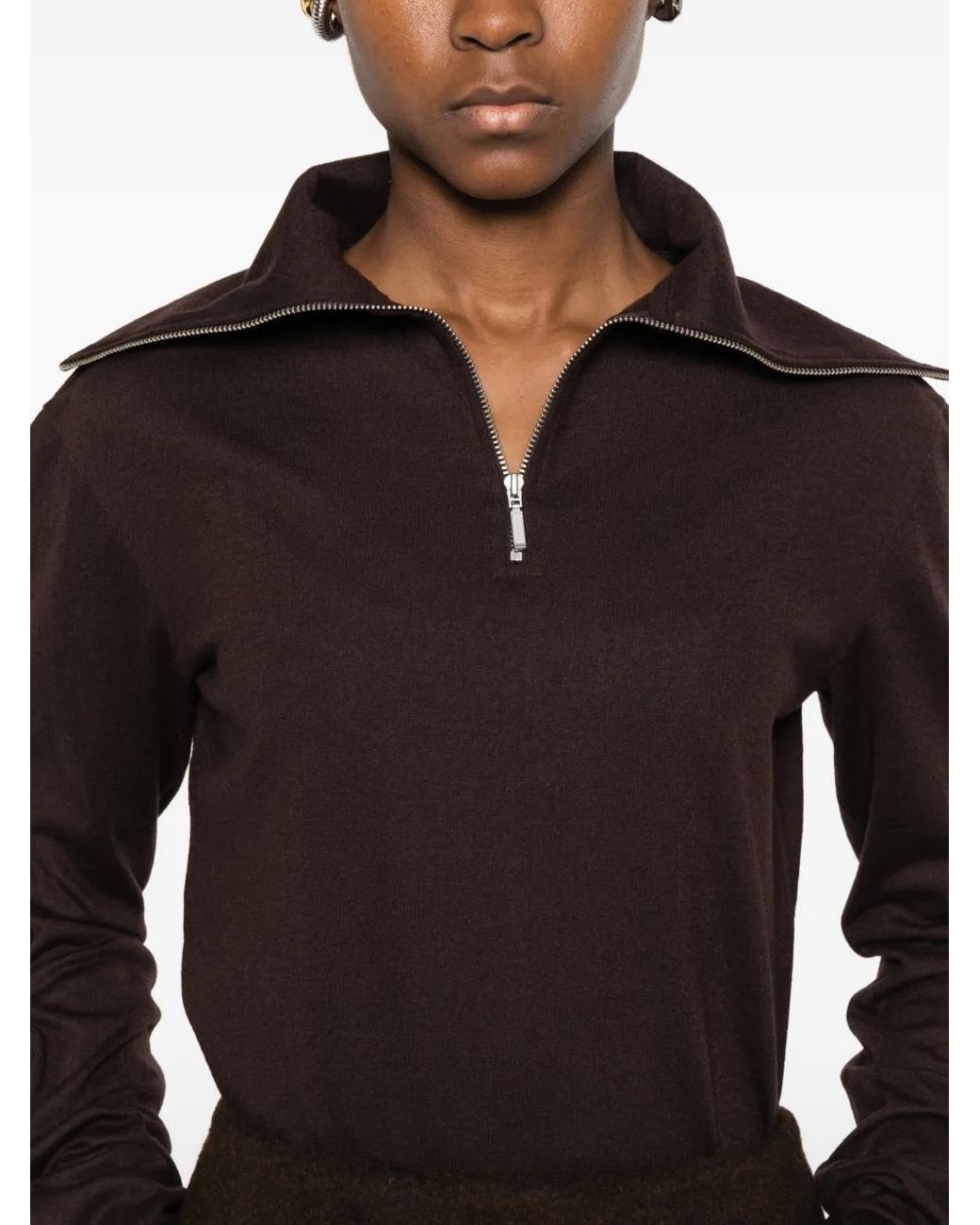 Entire studios Purple Half-Zip Sweatshirt
