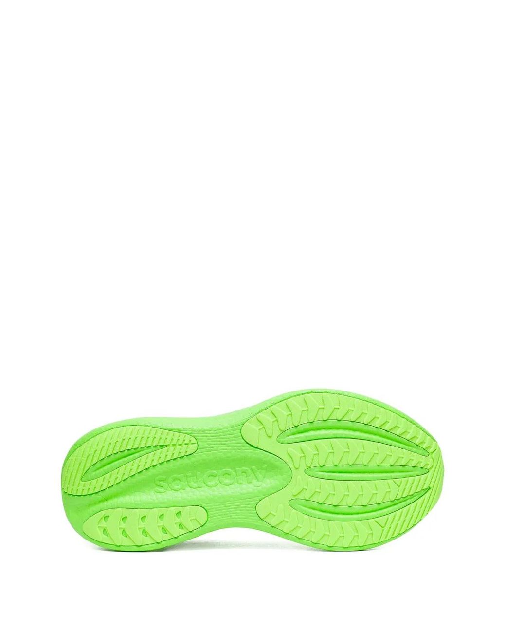 Saucony Green Neon Running Shoes With Breathable Mesh Upper for men