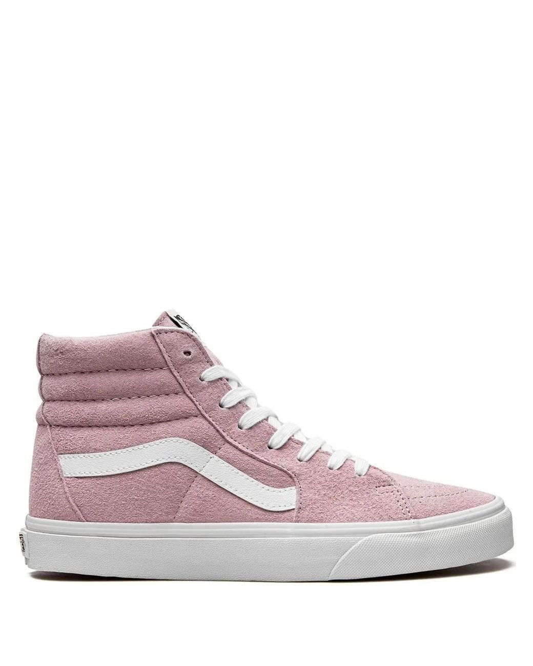 Vans Pink Sk8 Hi Suede Sneakers for men