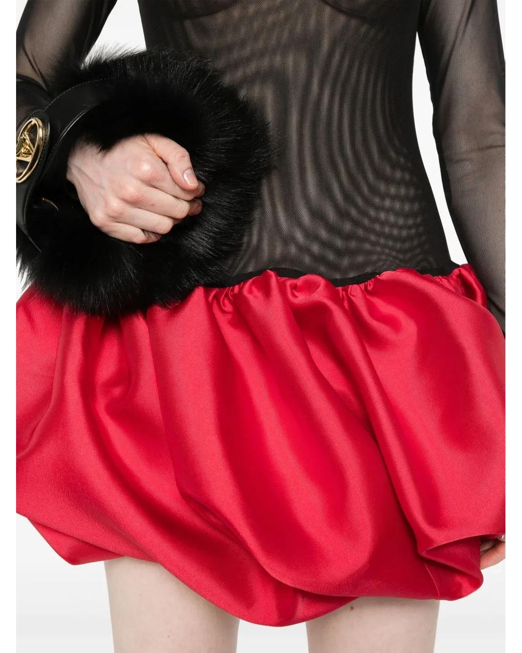 Atu Body Couture Red Ruffled Mini Dress
