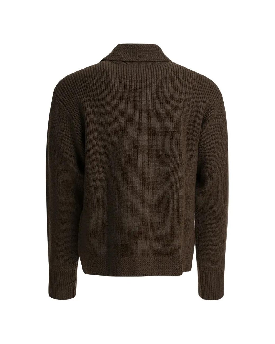 Human Made Brown Spread-Collar Button-Up Cardigan for men