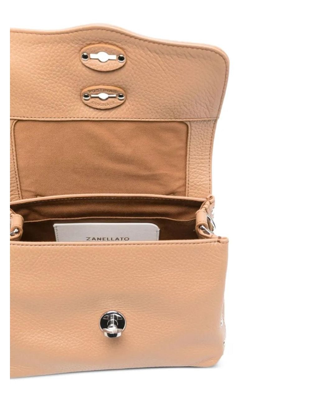 Zanellato Natural Mini Postina Baby Leather Tote Bag