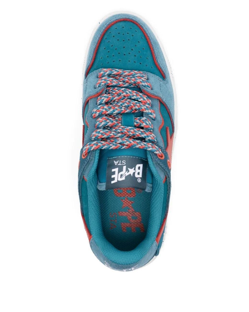 A Bathing Ape Blue Sneakers Mit Stern-Patch