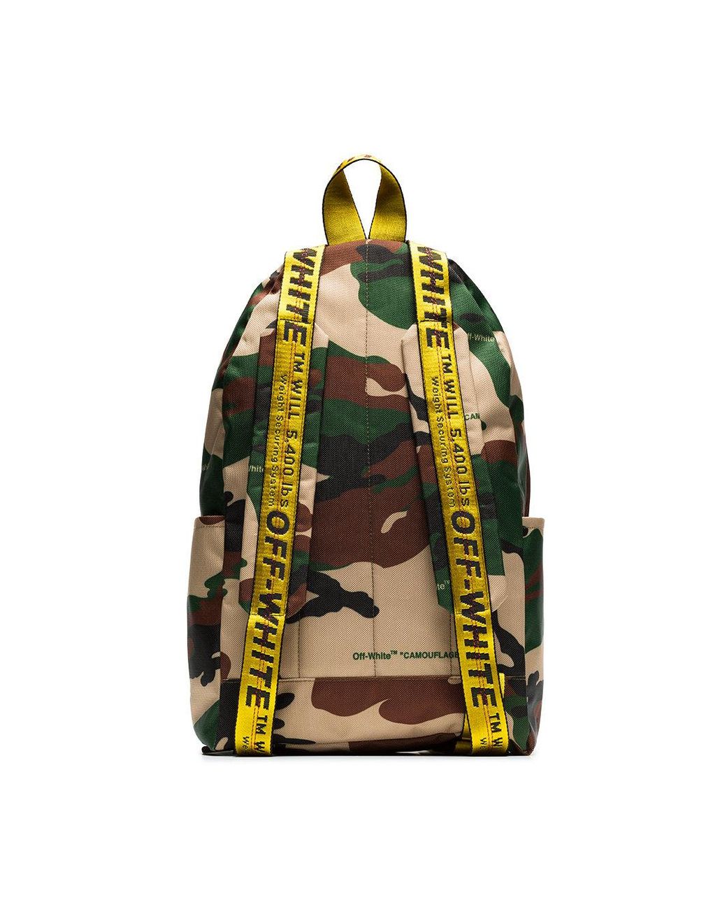 Off-White c/o Virgil Abloh Men's Green Camouflage Industrial Strap