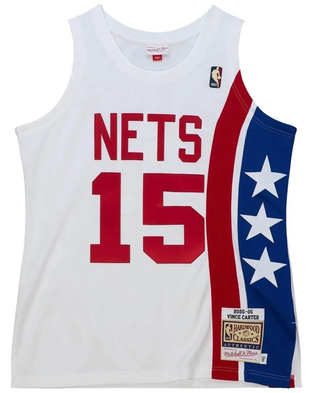 Mitchell & Ness Red "Nba New Jersey Nets 2005 Vince Carter" Basketball Jersey for men