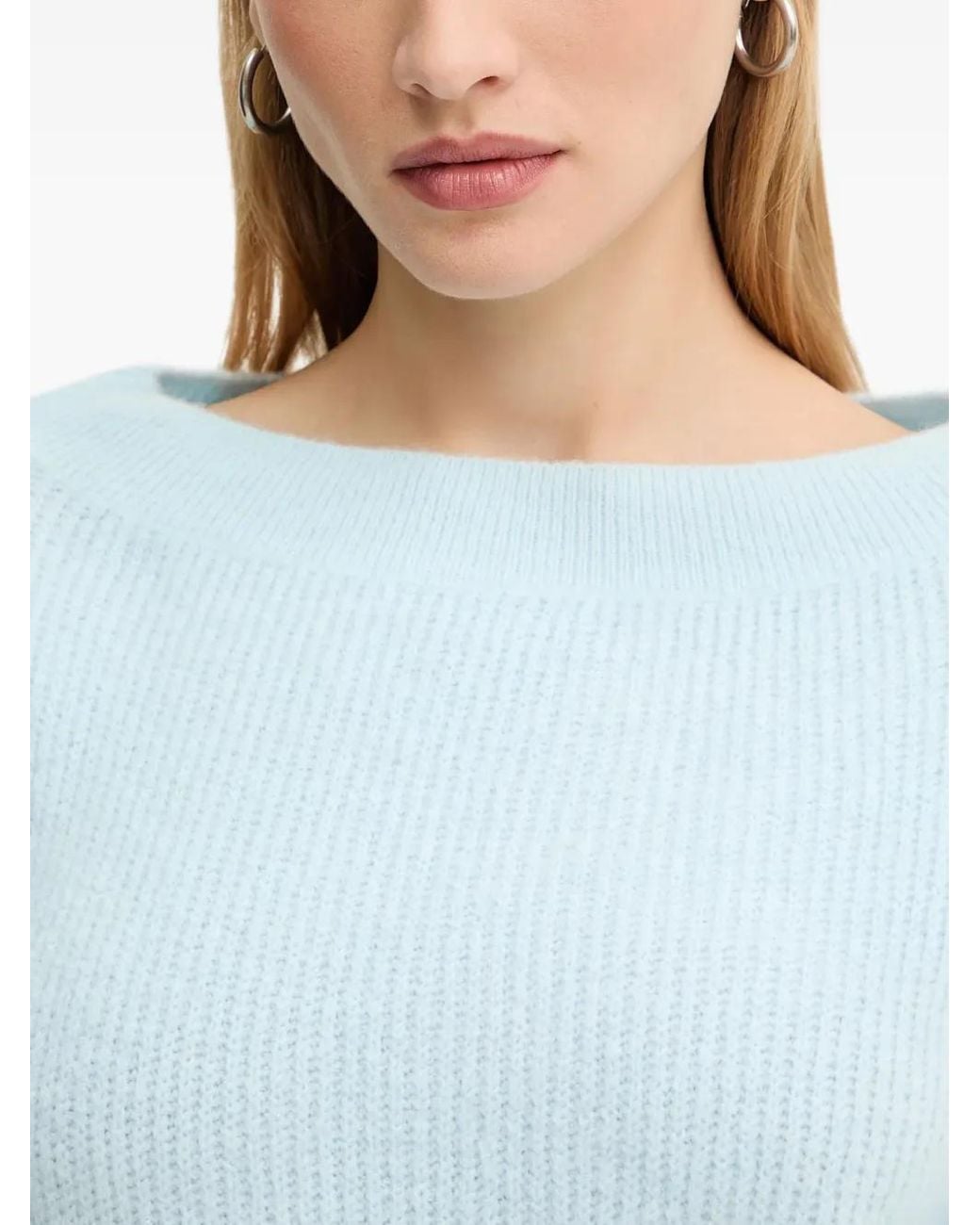 Morgan Blue Mreine Long-Sleeve Knitwear