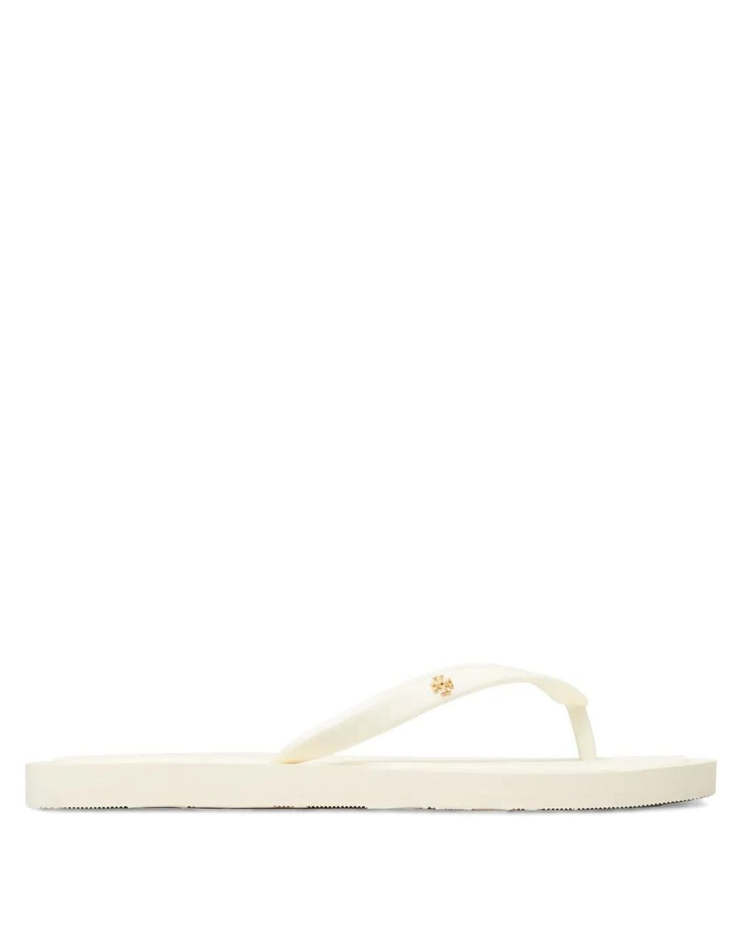 Tory Burch White Kira Padded Flip-Flops