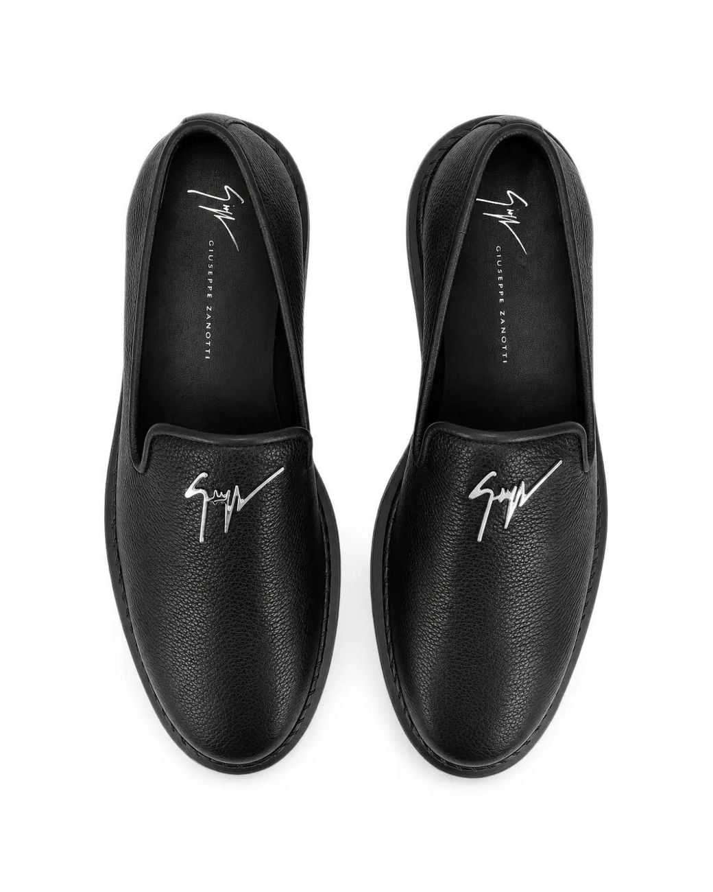 Giuseppe Zanotti Black Signature Leather Sneakers for men