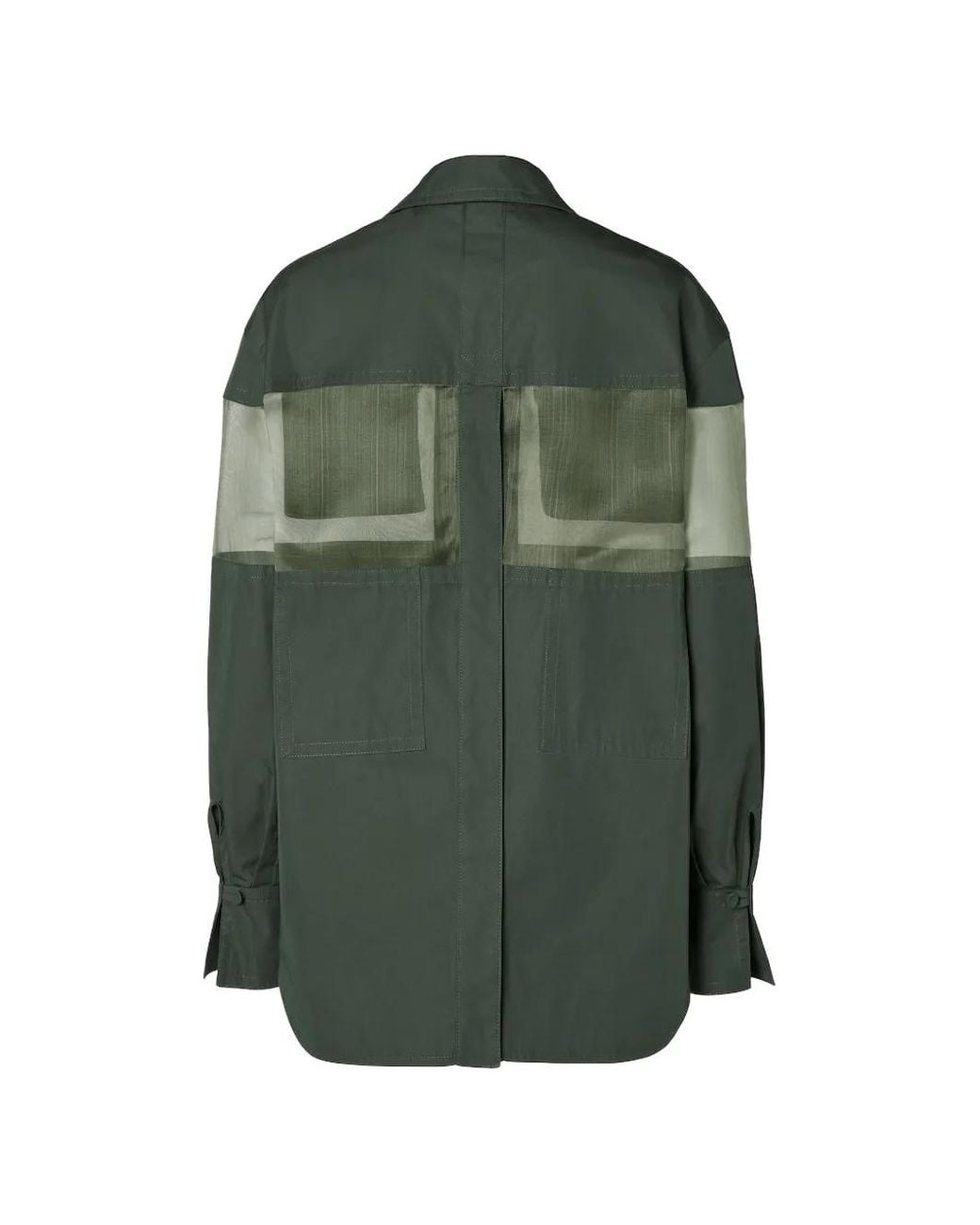 Fendi Green Technical Gabardine Jacket