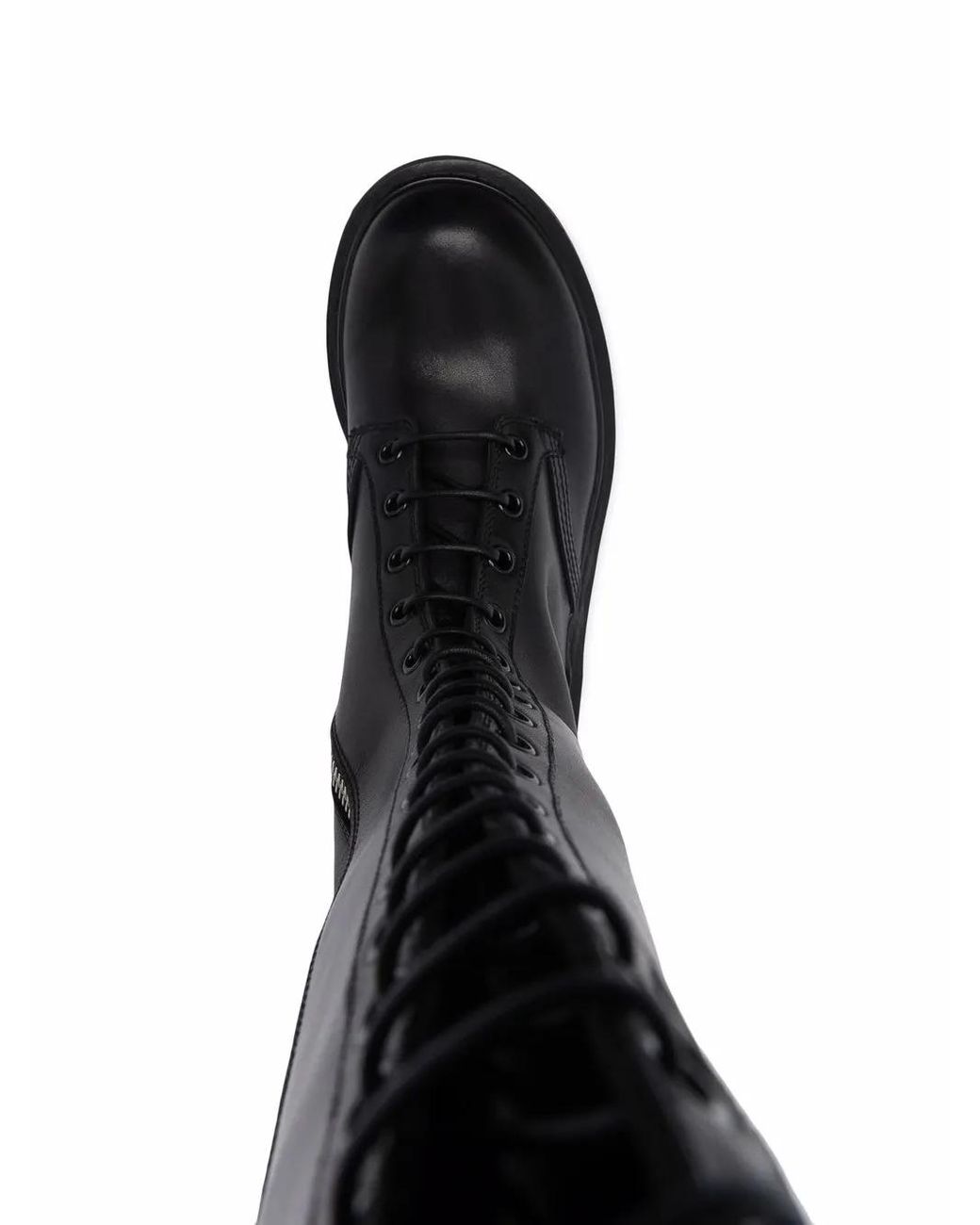 Premiata Black Striped Knee-high Boots