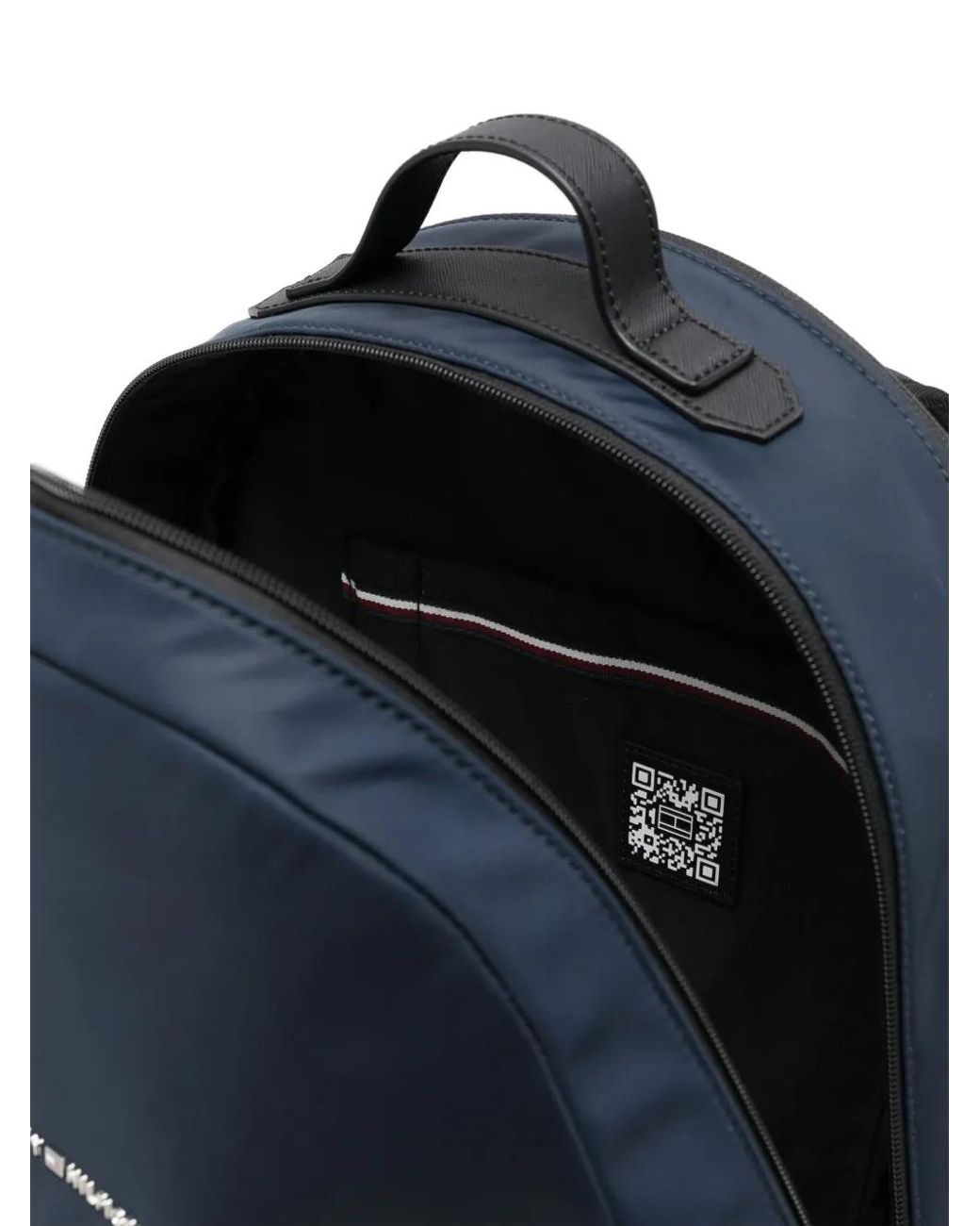 Tommy Hilfiger Blue Elevated Logo-Lettering Backpack for men