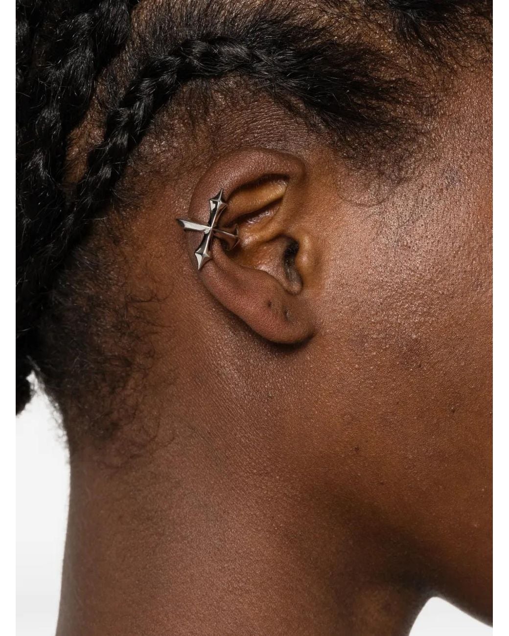 LAG World White Croix Gothic Ear Cuff