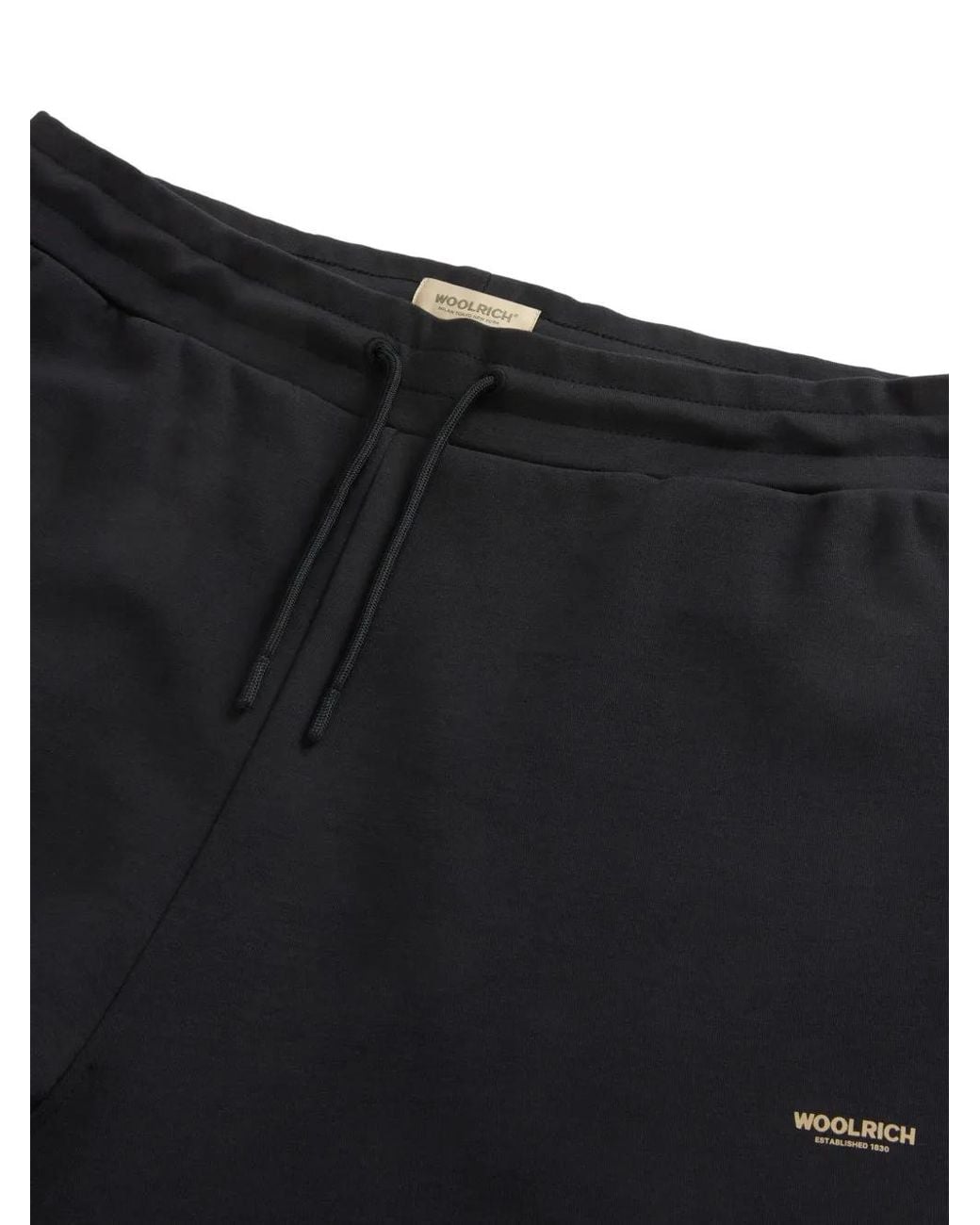 Woolrich Blue Logo Drawstring Sweatpants for men