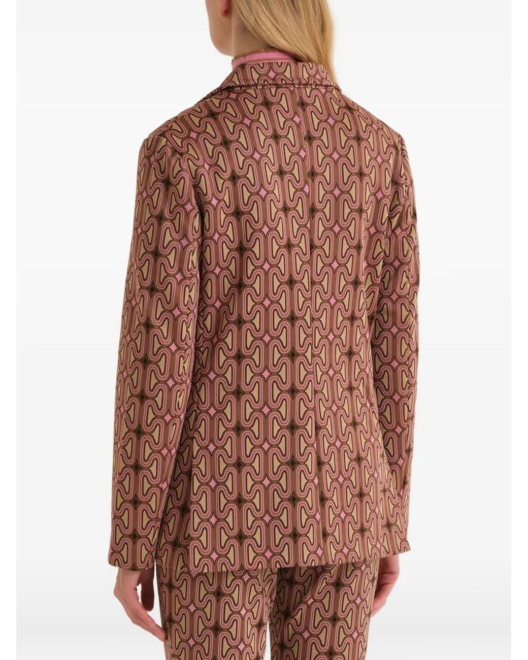 Maliparmi Pink Jacquard-Interlock Blazer