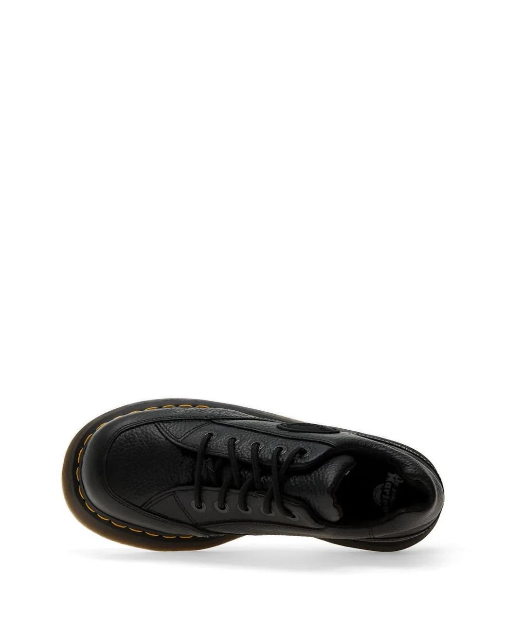 Dr. Martens Black Buzz -Eye Leather Platform Shoes