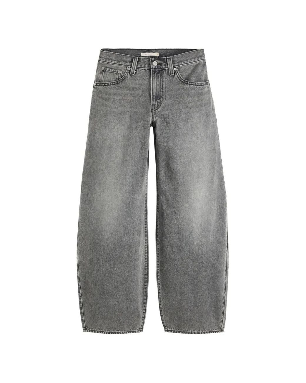 Jean Middy Balloon Levi's en coloris Gray