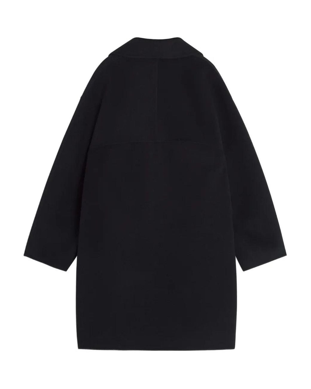 Maison Kitsuné Blue Button Wool Coat