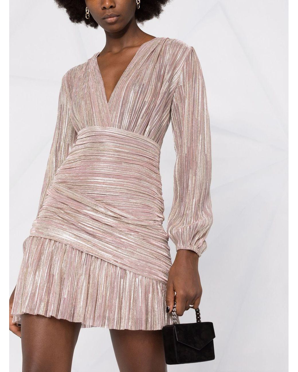 Maje Runny Metallic-effect Dress | Lyst UK