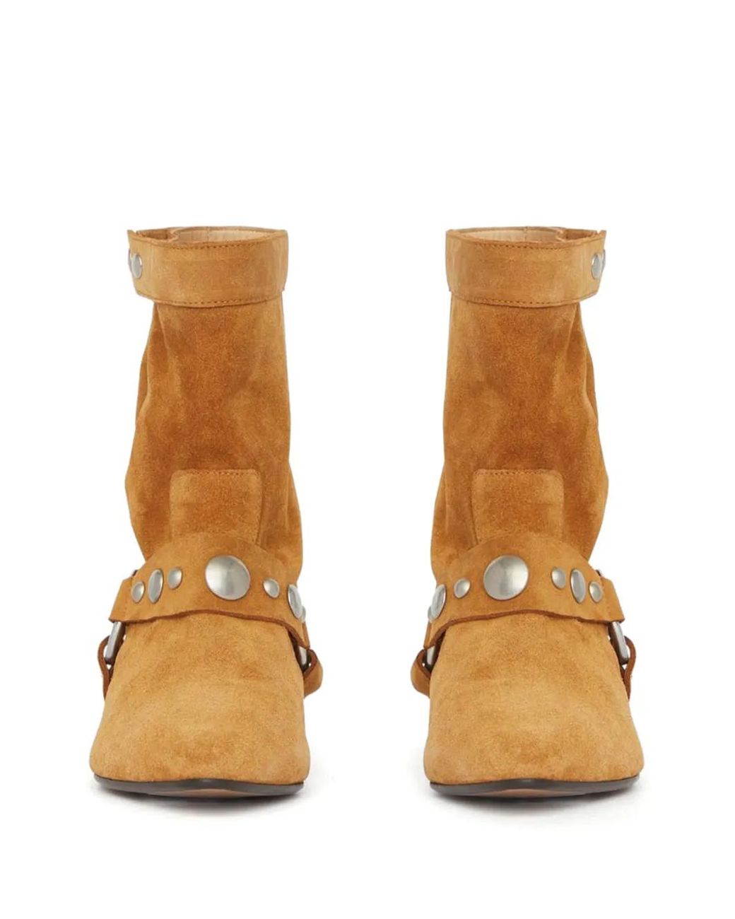 Isabel Marant Brown Stania Studded Suede Boots