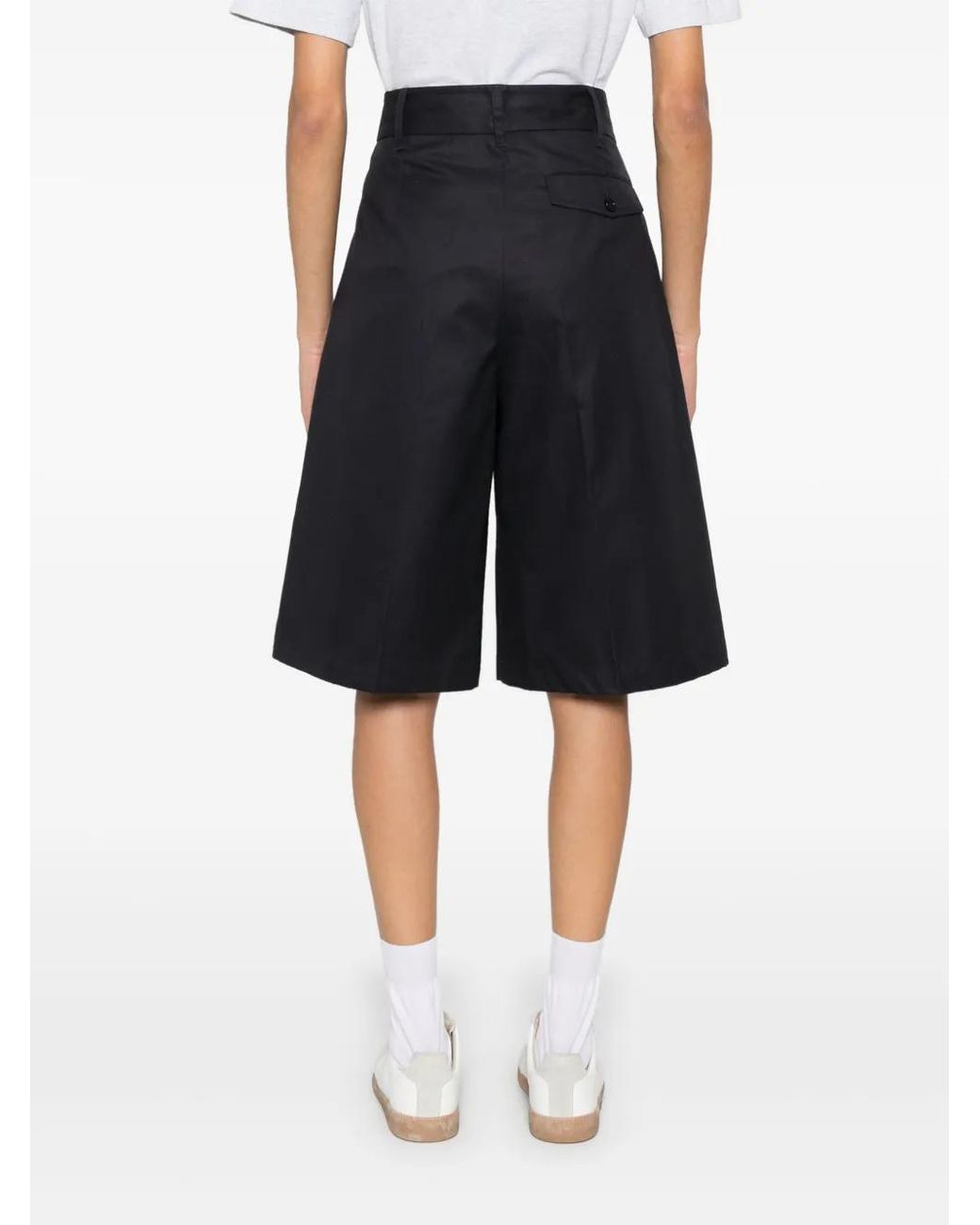 Herno Blue Cotton Knee-Length Shorts