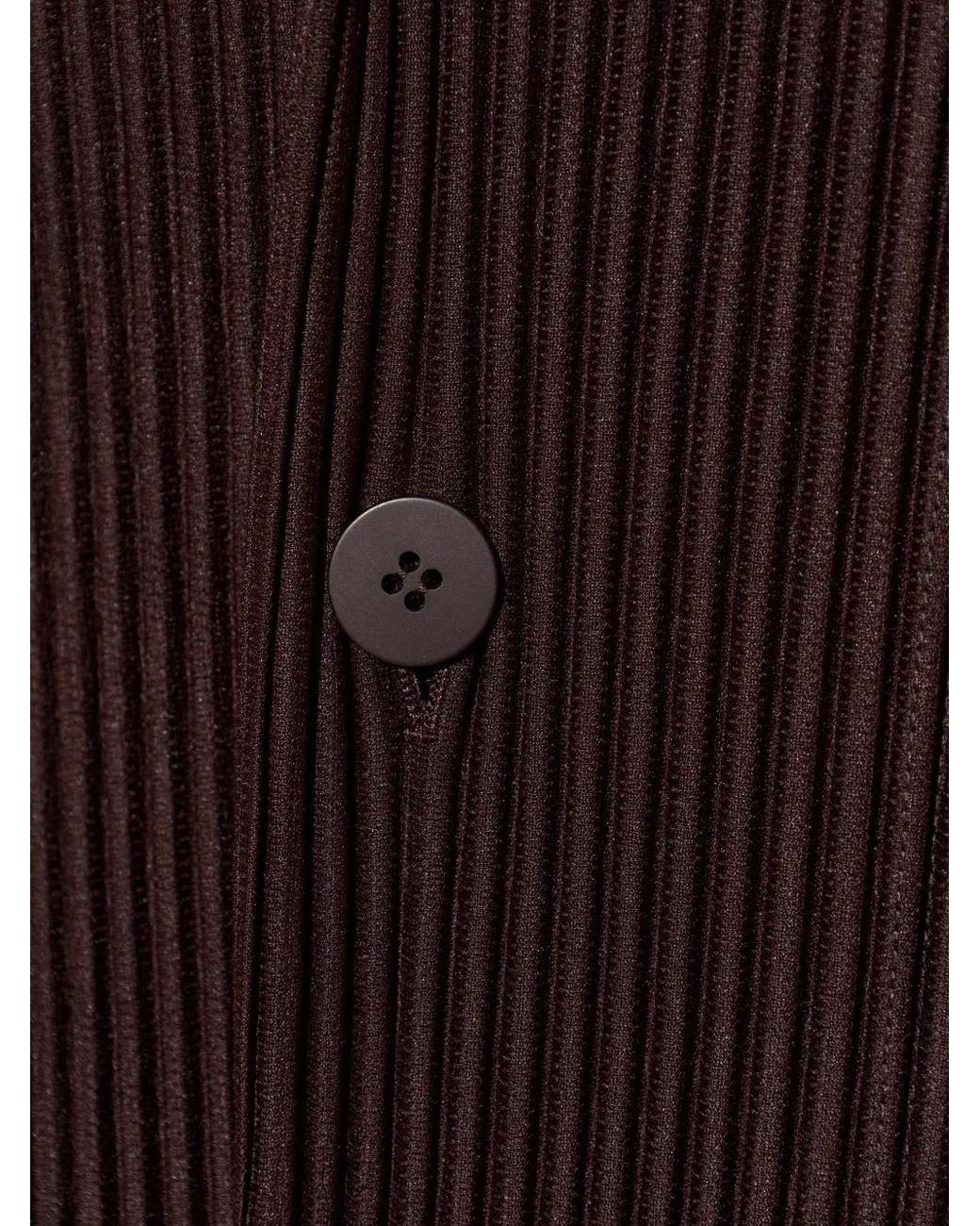 Homme Plissé Issey Miyake Purple Pleated Notch-Lapel Jacket for men