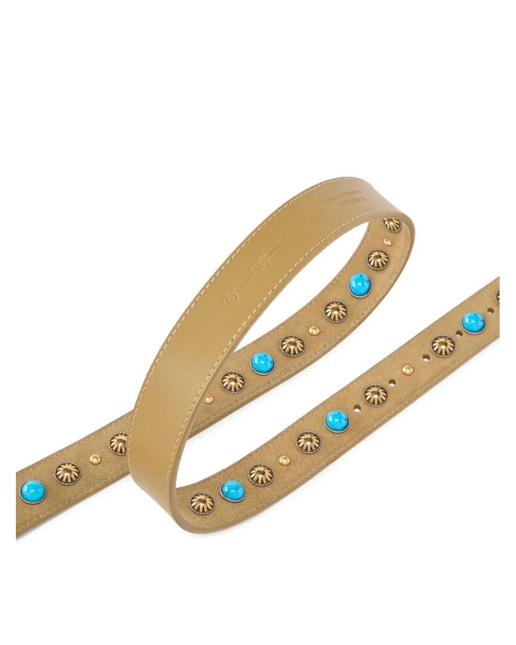 Pinko Metallic Stud-Embellished Love Birds-Buckle Belt