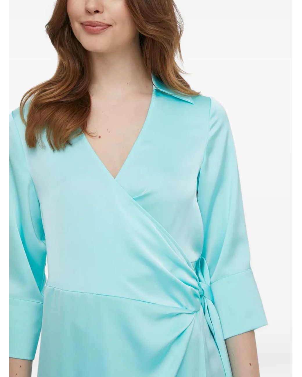 Joop! Blue Tie V-Neck Dress
