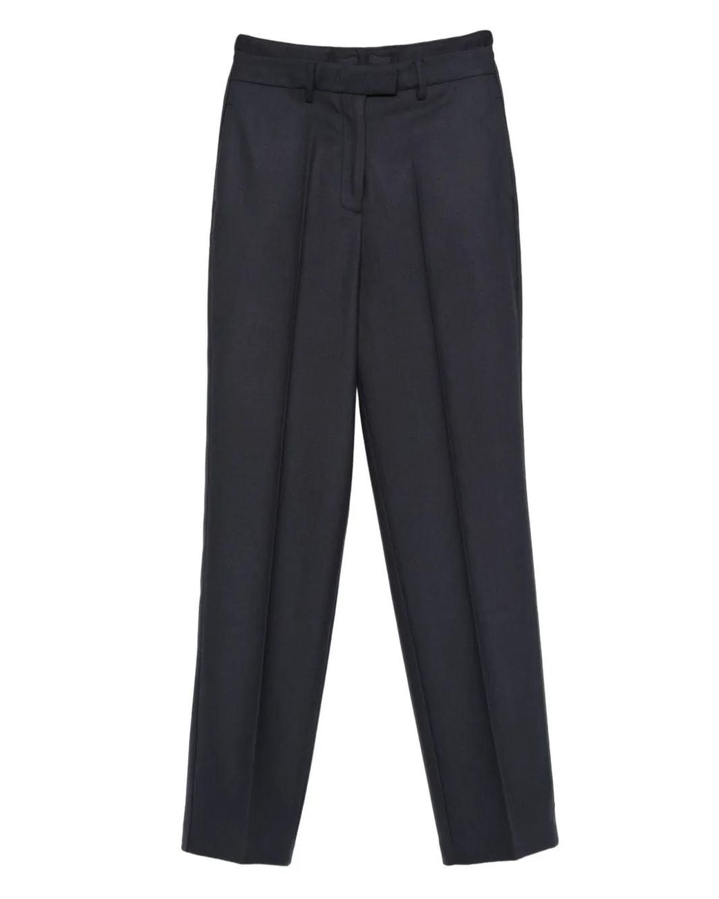 Semicouture Blue Pleated Trousers