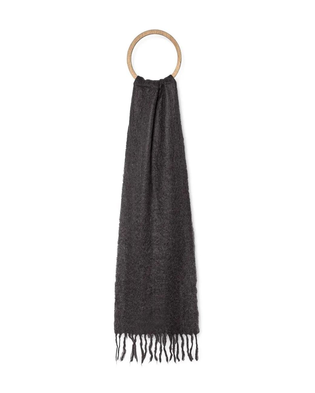Day Birger et Mikkelsen White Fringed Scarf