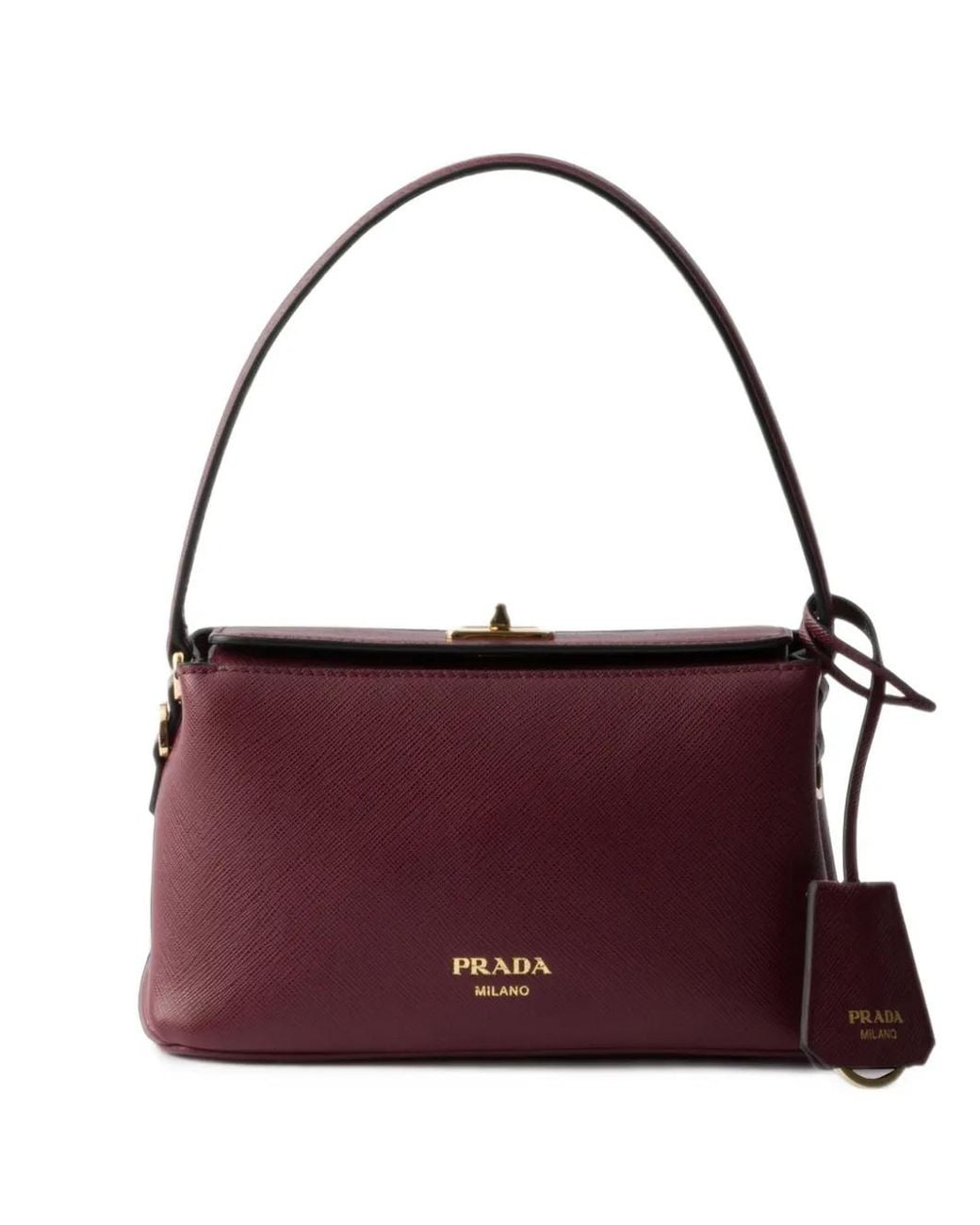 Prada Purple Avoir Saffiano Mini-Bag