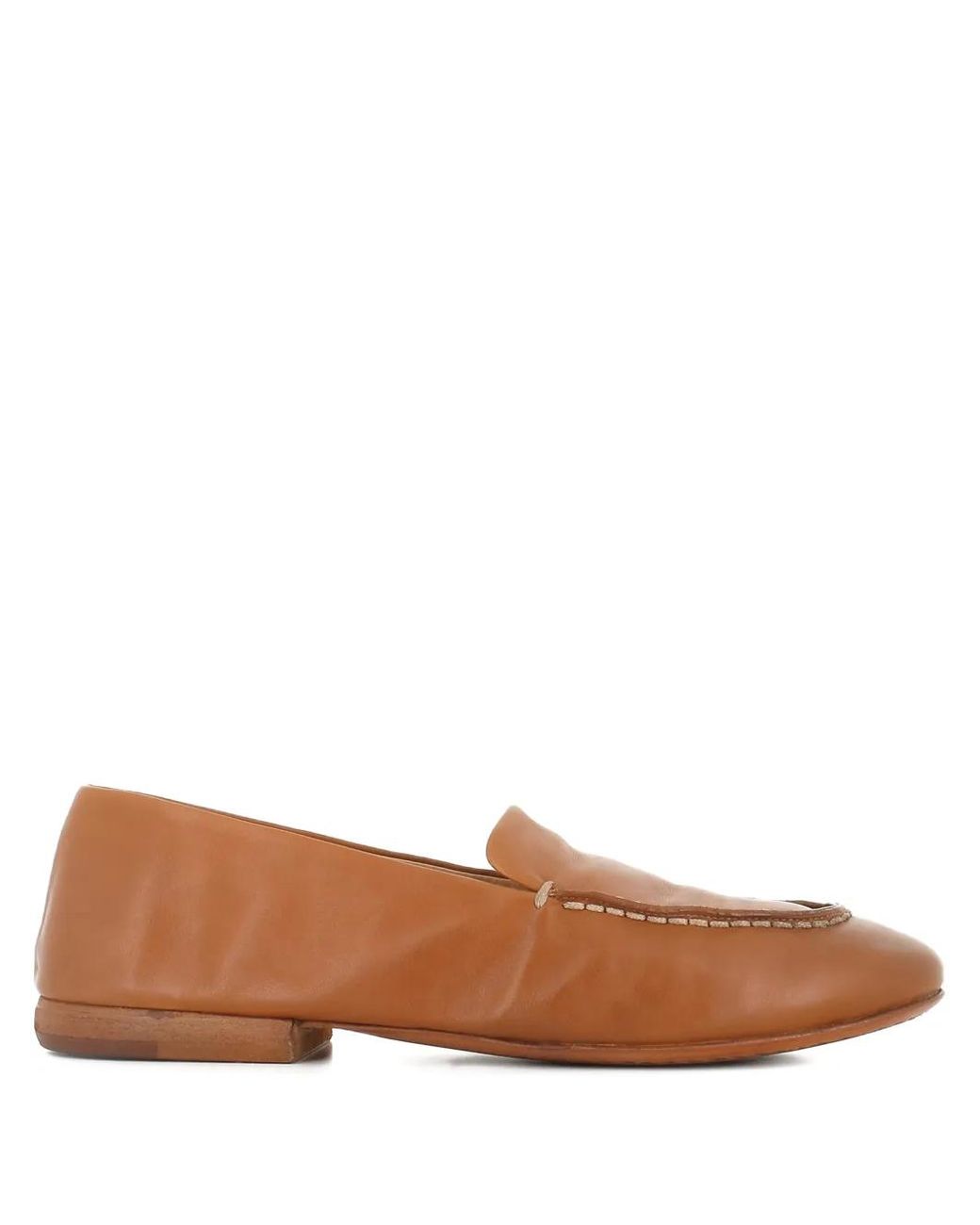 Marsèll Brown Topstitch Detail Loafers