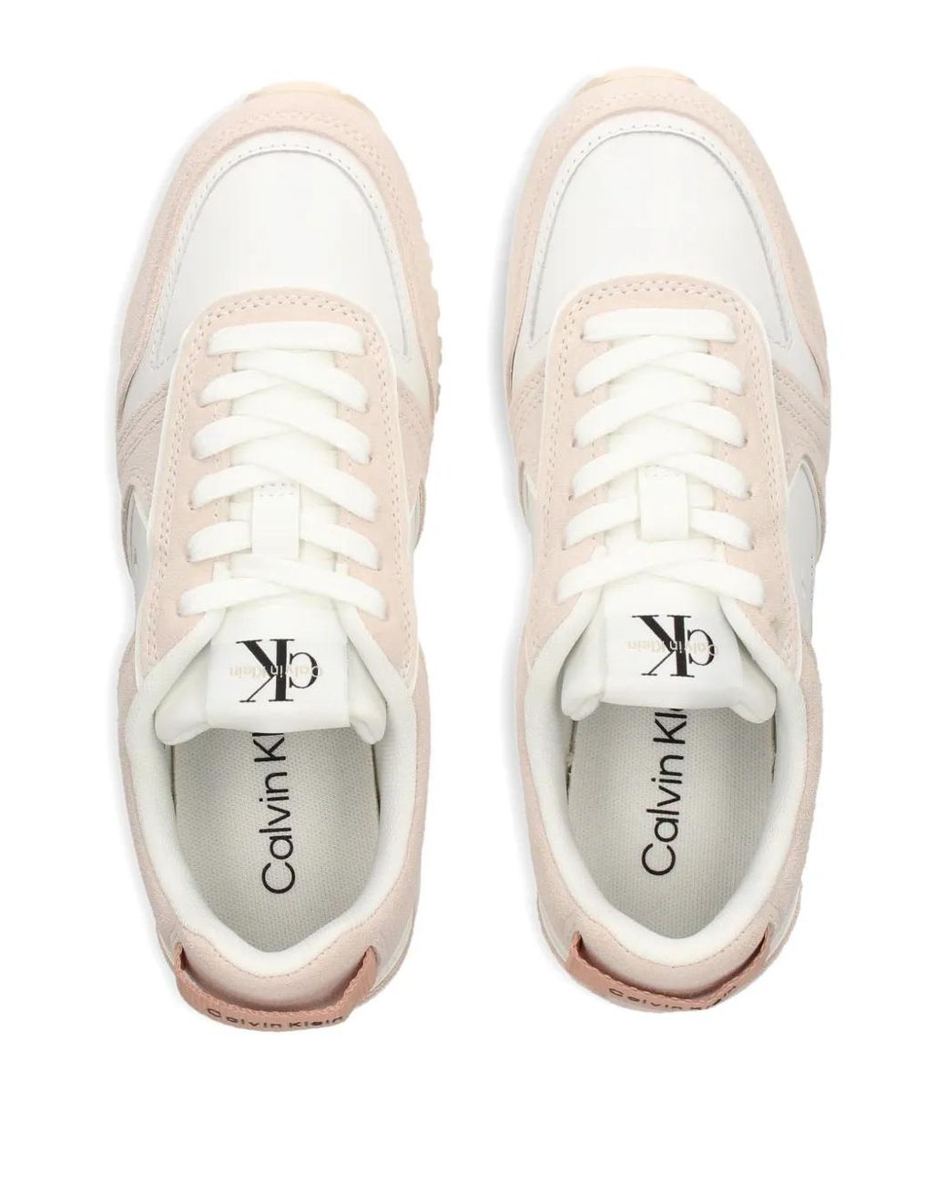 Calvin Klein White Logo-Detail Sneakers
