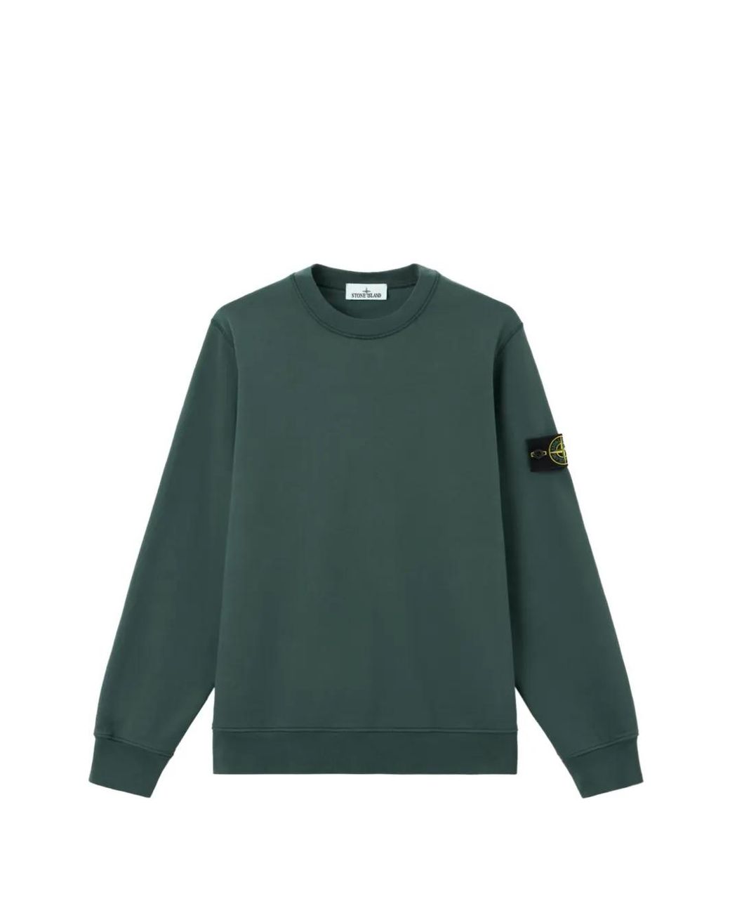 Stone Island Green 6100060 Organic Cotton Fleece Sweatshirt for men