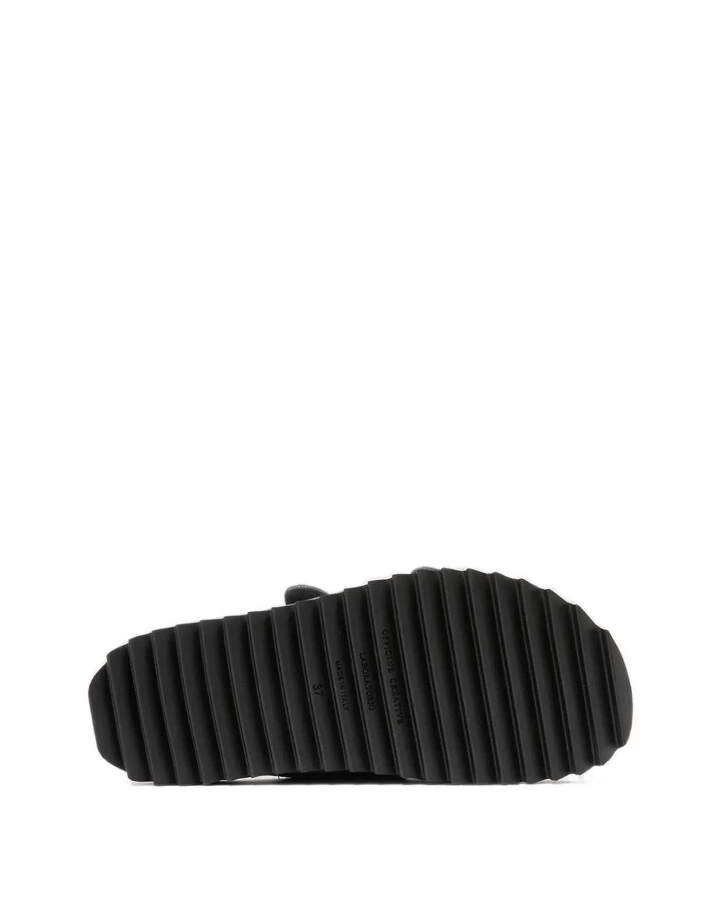 Officine Creative White Pelagie 021 Knot-Detail Suede Sandals
