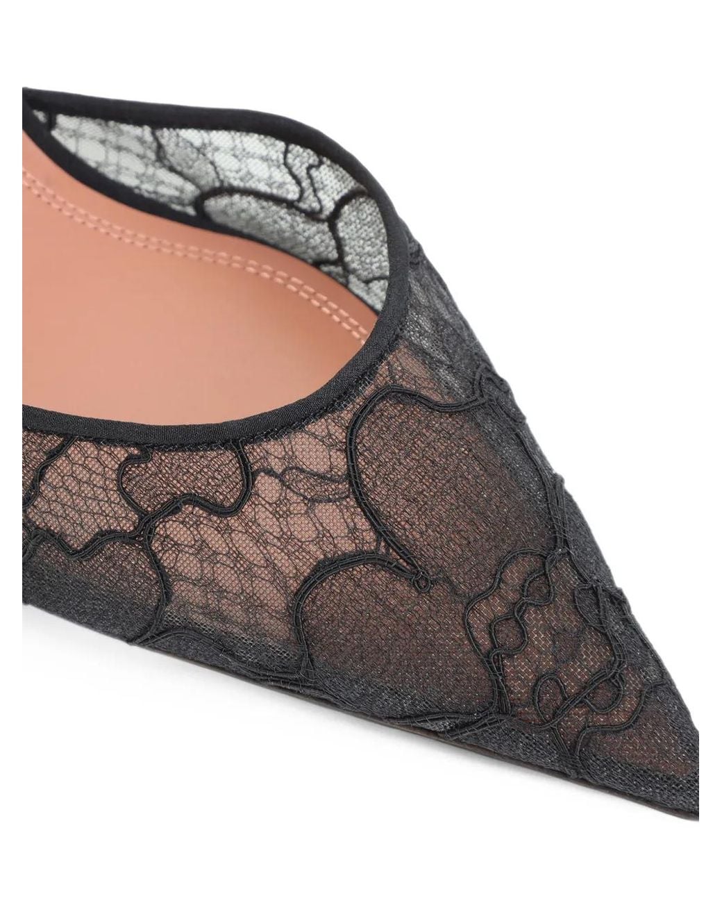 AMINA MUADDI Metallic Holli Lace Sling 95 Lace