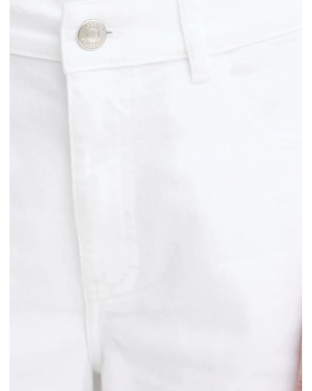 Gestuz White Logo-Patch Jeans