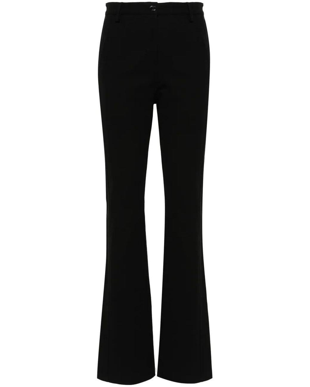 Pinko Black High-Waisted Tailored Trousers