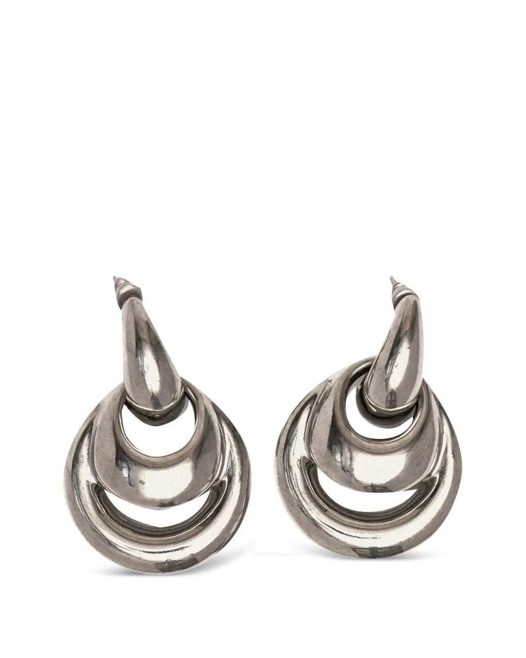Panconesi Metallic Blow Up Drop Earrings