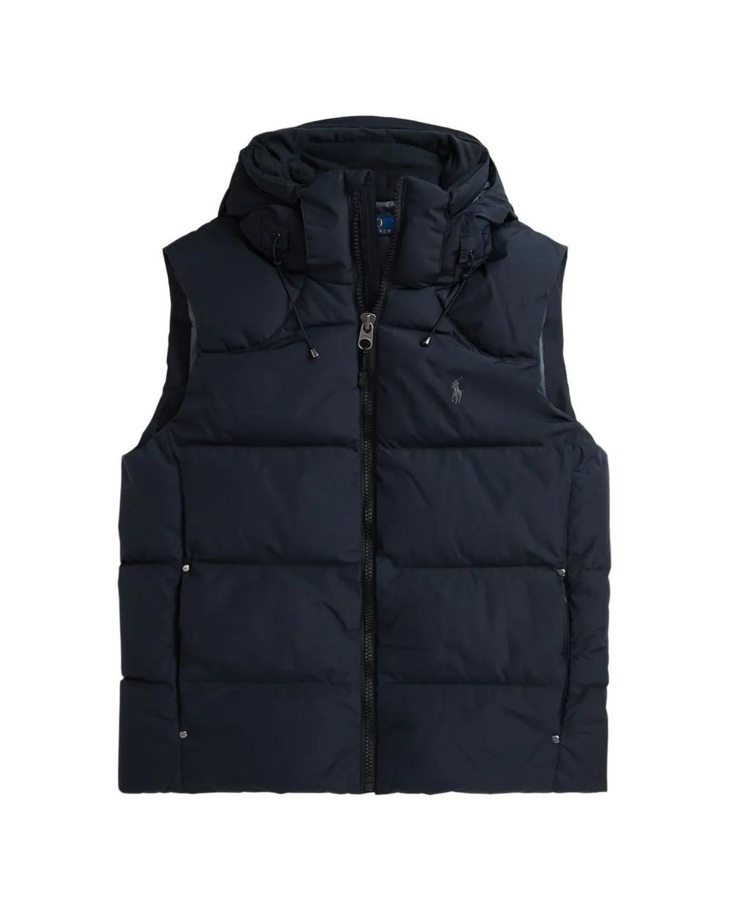 Polo Ralph Lauren Blue Gilet Matelassé À Capuche for men