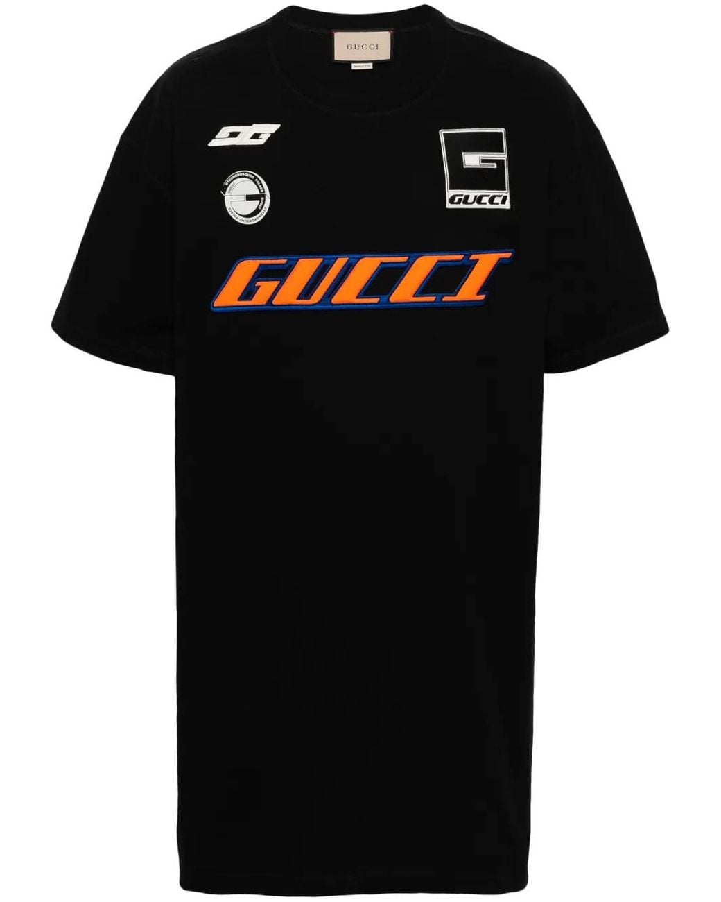 Gucci Black Logo-Print Cotton T-Shirt
