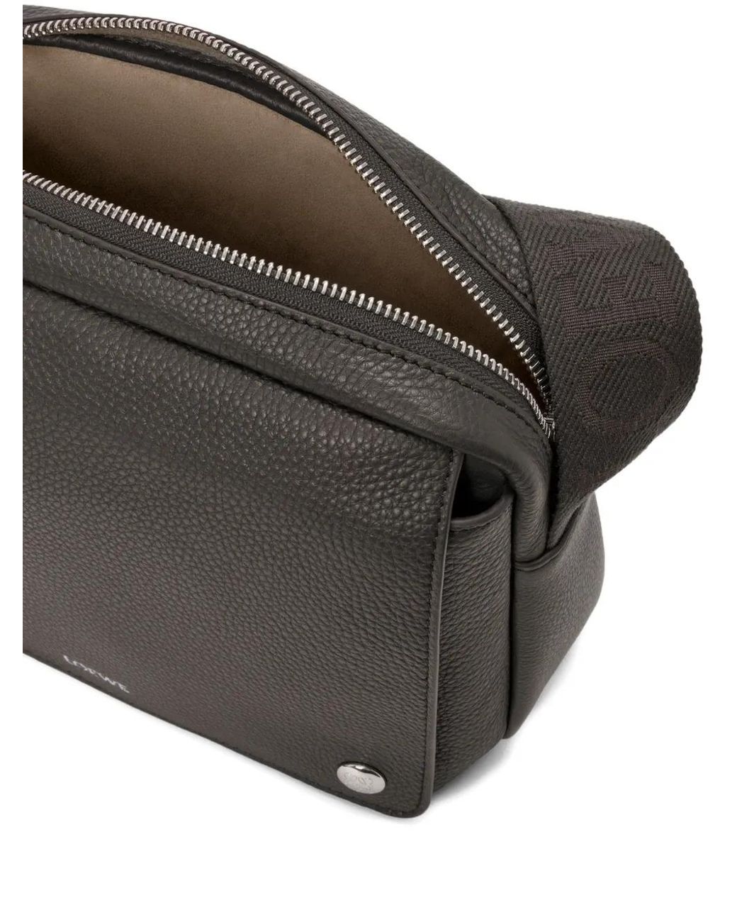 Loewe Gray Medium Pebble Shoulder Bag for men