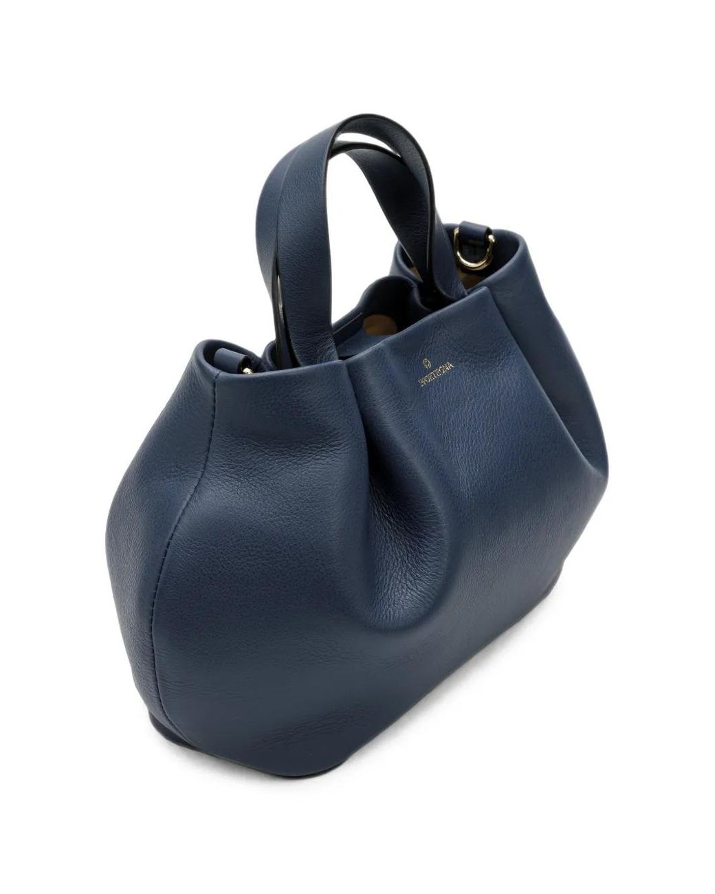 La Portegna Blue Isabela Leather Tote Bag