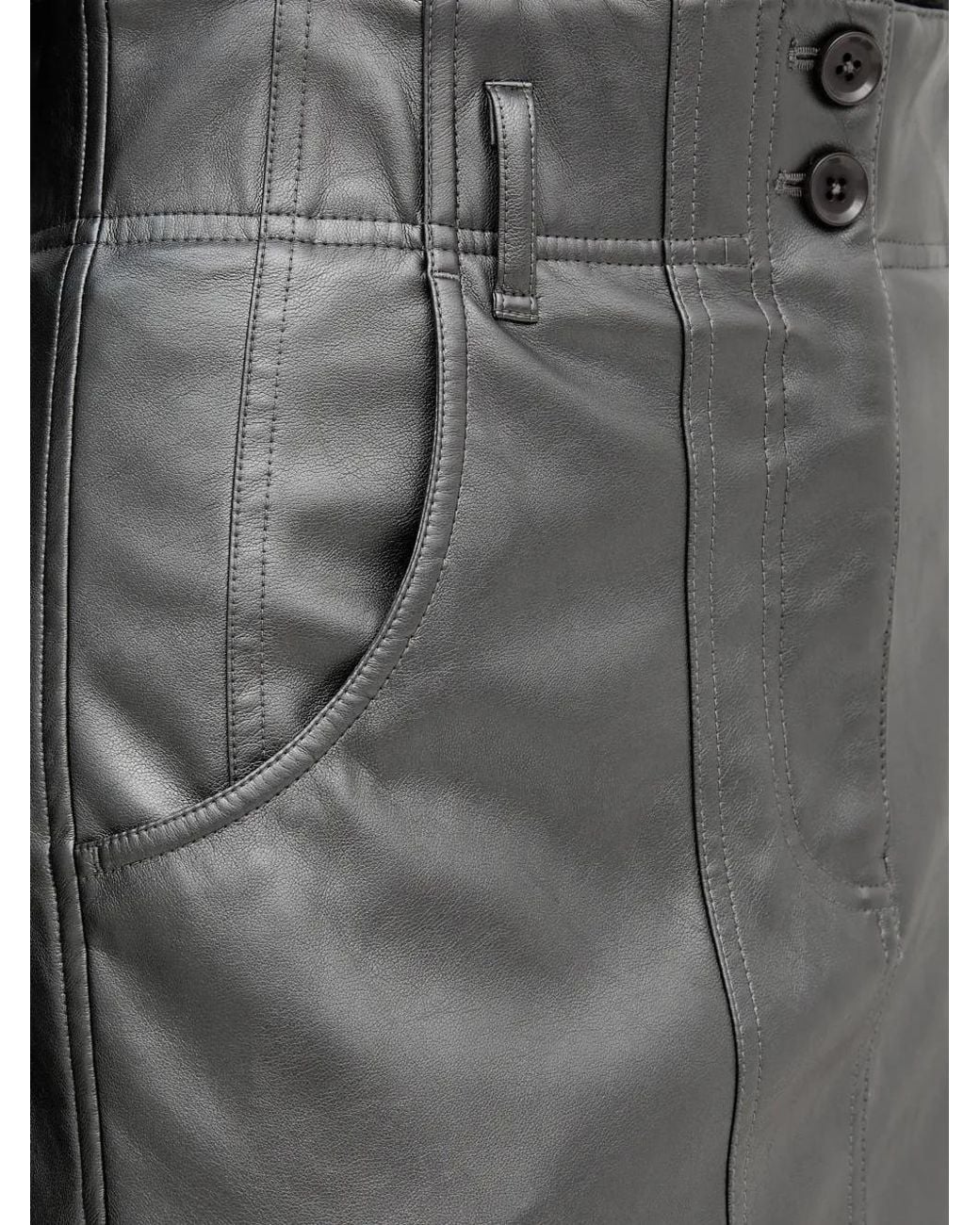 MARC AUREL Black Pocket Midi Skirt