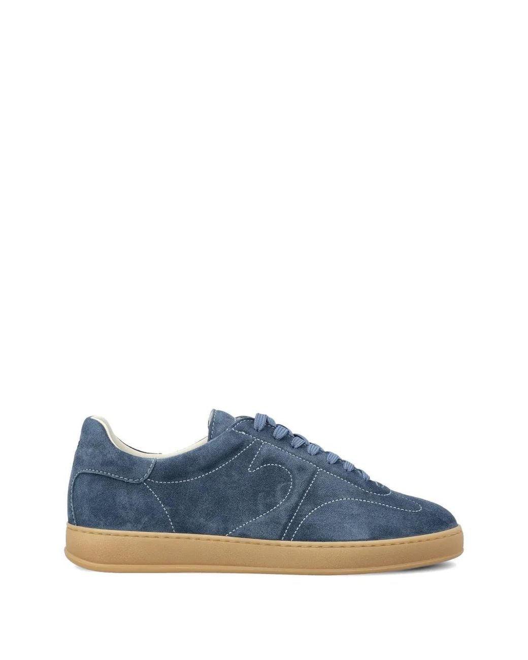 Tagliatore Blue Baskets En Daim À Lacets for men