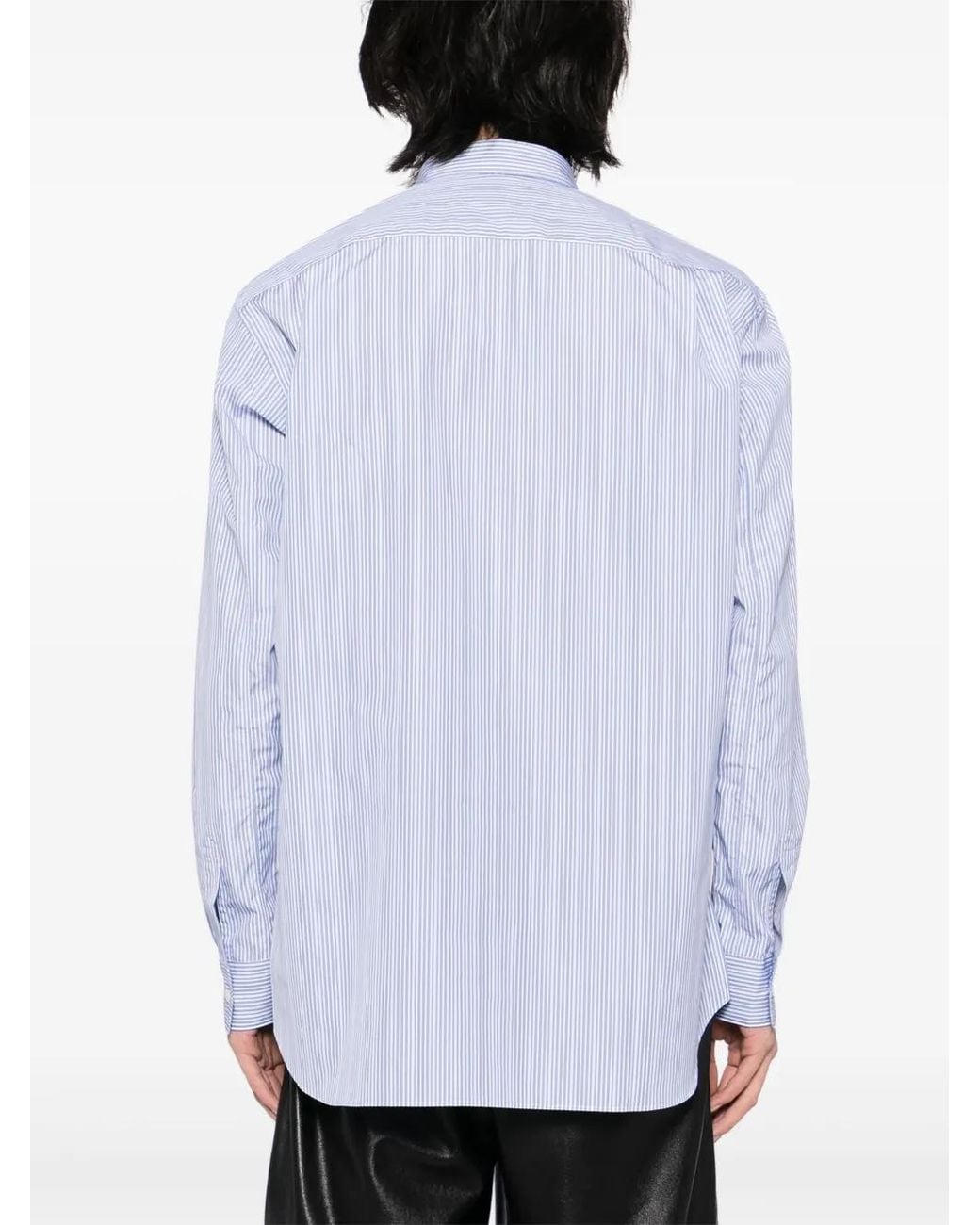 Comme des Garçons White Tartan Lattice Shirt for men