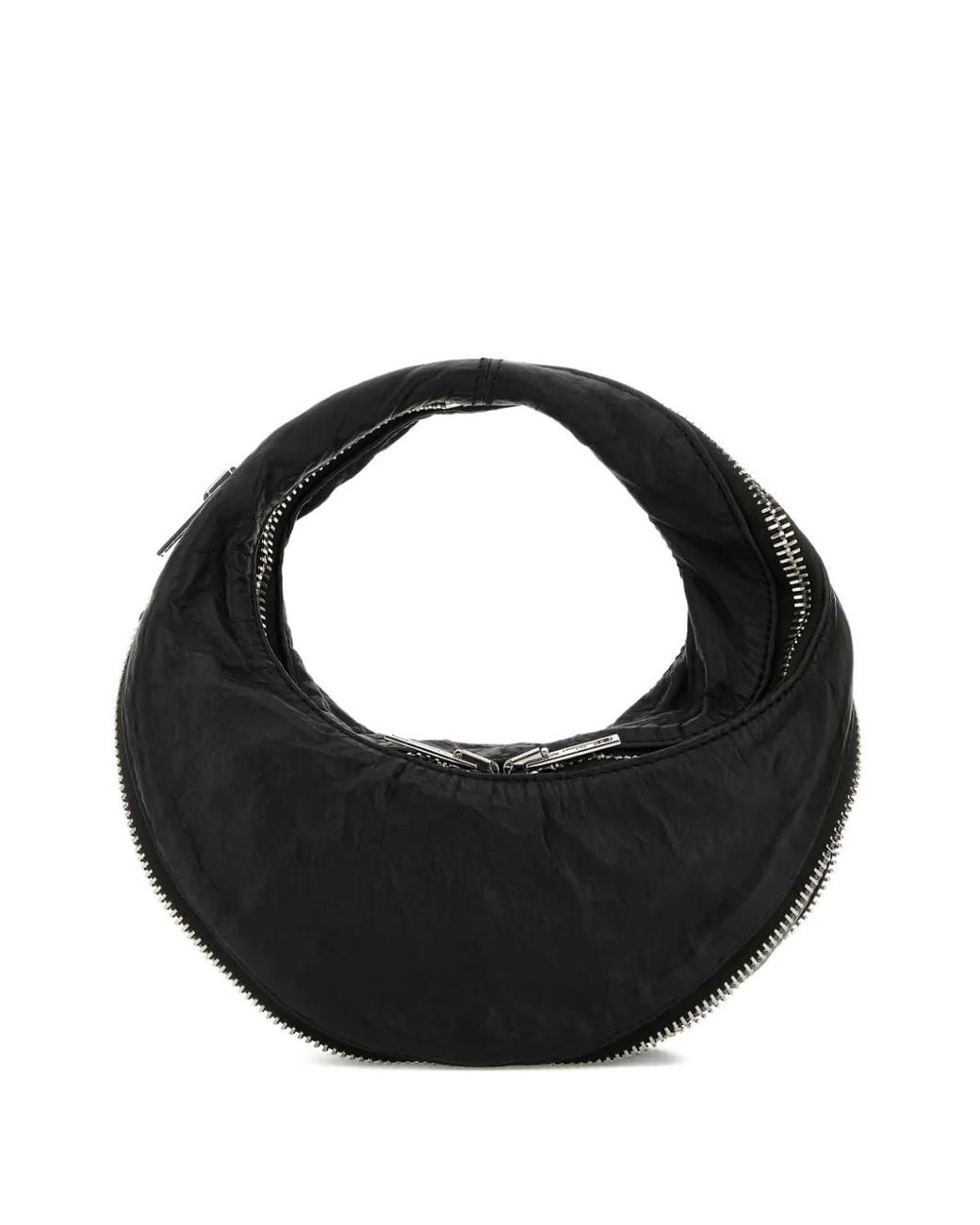 Alexander Wang Black Leather Twist Handbag