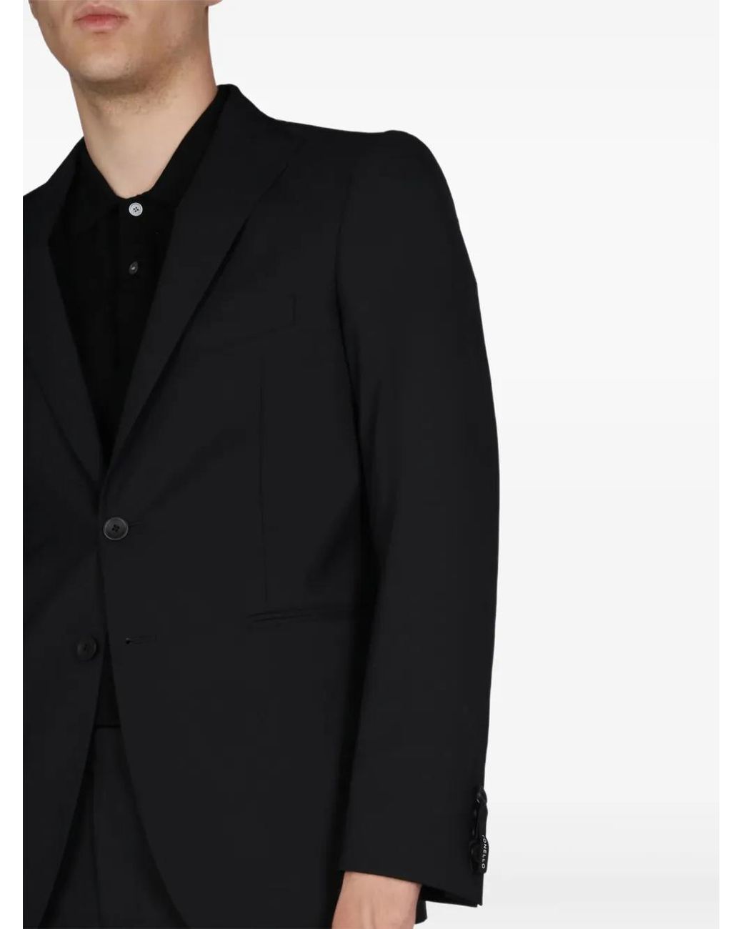 Tonello Black Single-Breated Suit for men