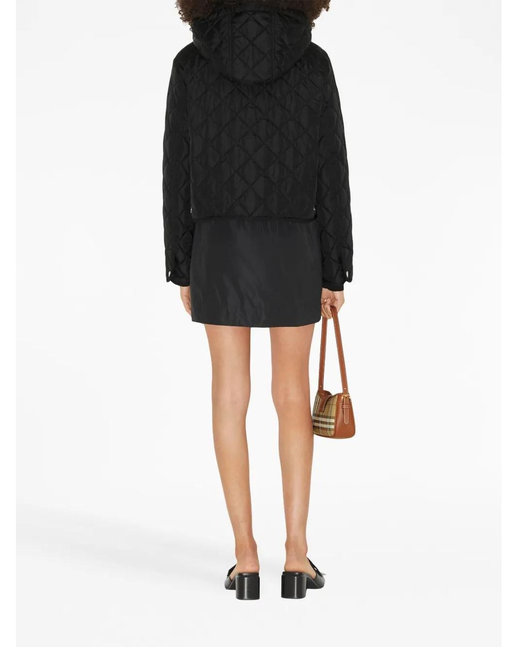 Burberry Detachable Hood Diamond Quilted Jacket In Black Lyst UK Burberry Detachable Hood Diamond Quilted Jacket In Black Lyst UK