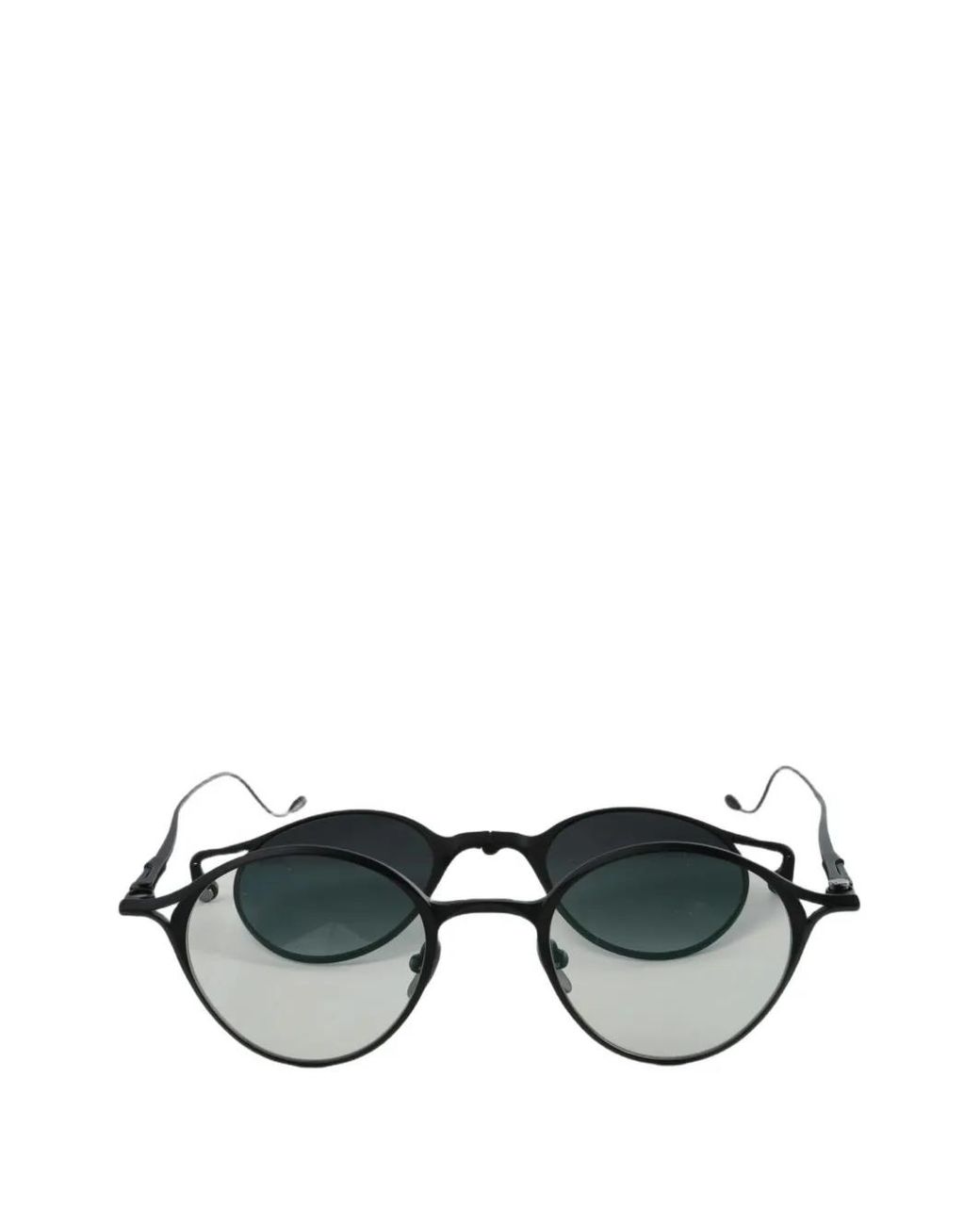 Rigards Black Round-Frame Sunglasses