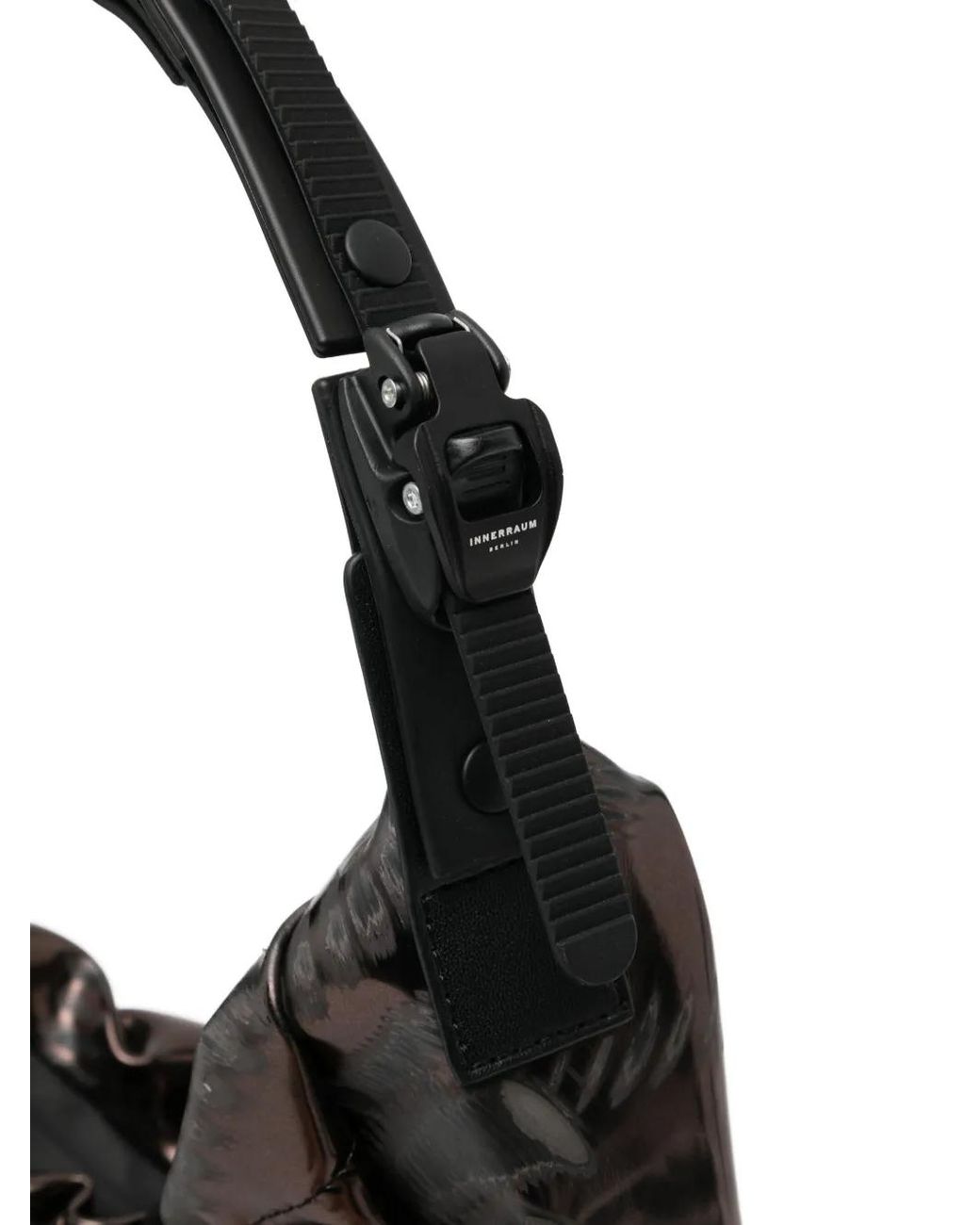 Innerraum Black Hm2 Cruch Half Moon Bag